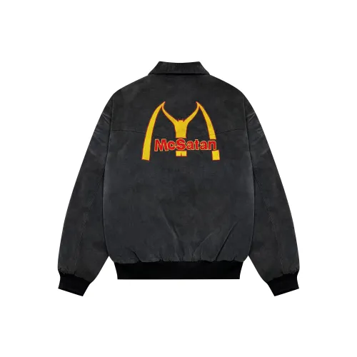 False Perception Jackets & Coats Unisex Washed Black
