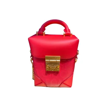 MCM N/S Soft Berlin Crossbody Monogram Poppy Red