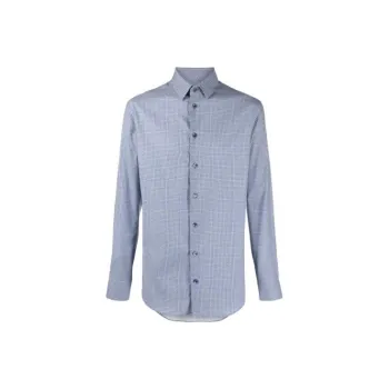 GIORGIO ARMANI Shirts Men Blue