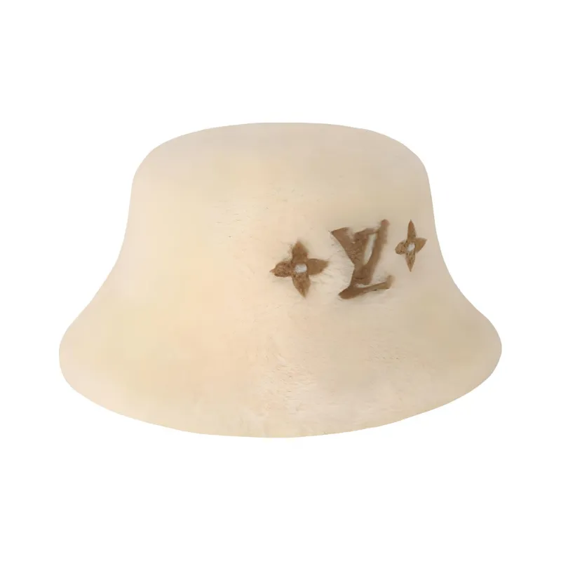 LOUIS VUITTON Viscose Bucket Hats Women's White-2