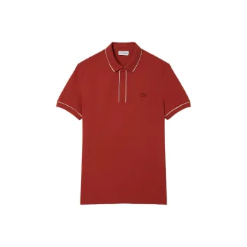 LACOSTE Paris Stretch Piqué Polo Shirt