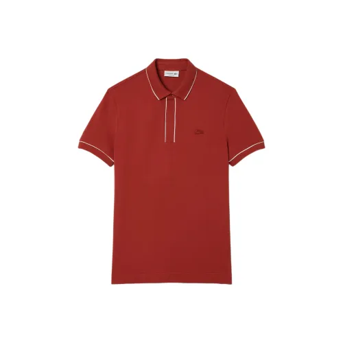 LACOSTE Paris Stretch Piqué Polo Shirt