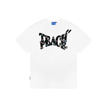 Teach Peace T Shirt Unisex White