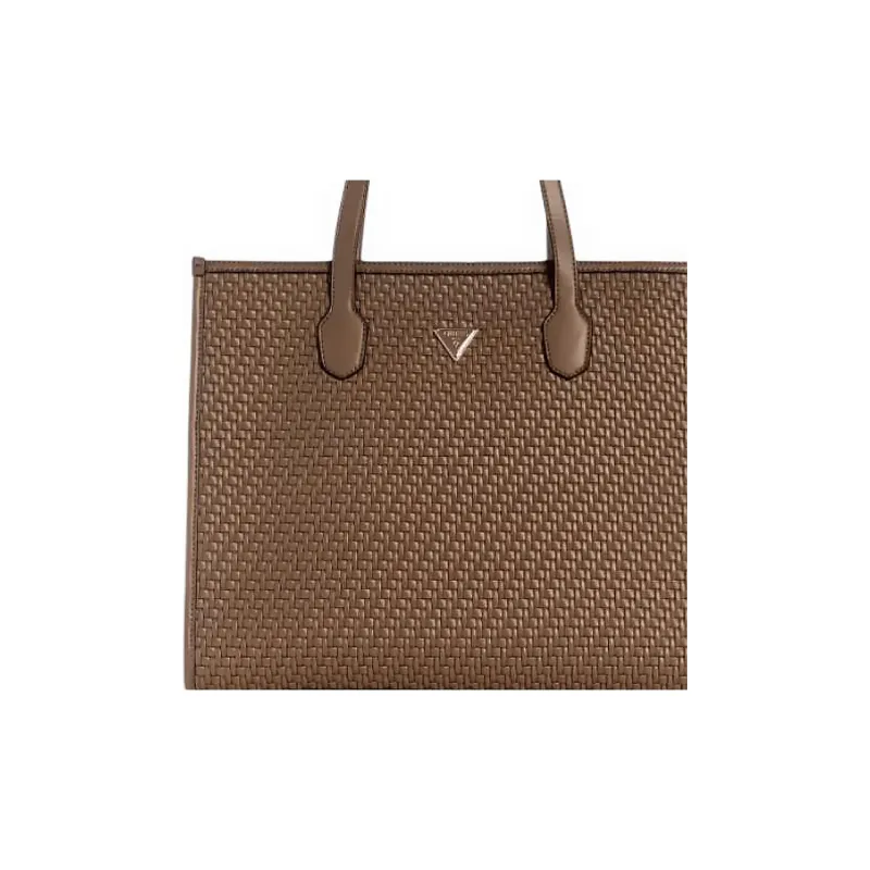 GUESS Artificial Leather Tote Bag, Shopping Bag, Handbag, Shoulder Bag Regular Women's Brown-4