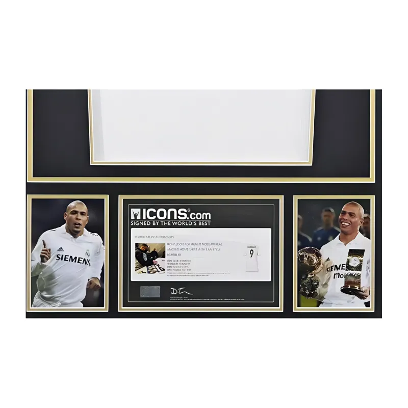 Huayitaojin Jersey Officially Signed Company Certificate, Collection, Collector's Item, Classic Framed 105x75cm Unisex-4