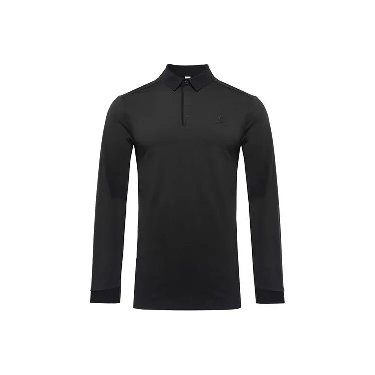 LI NING 1990 Golf Series Polo Shirt Men's Black-0