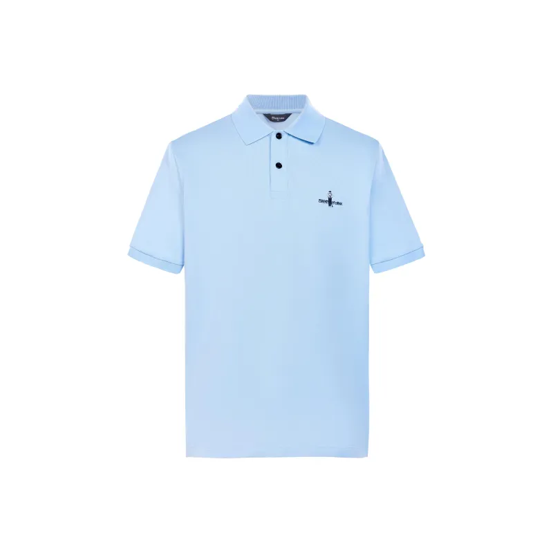 Biyin Leufen Oxygen Bar With Cooling Sensation Cooling Lapel Short Sleeved Polo Shirt Men's-15