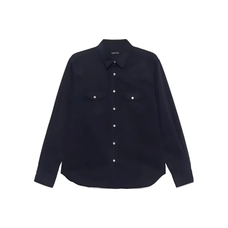 TOM FORD Patch Twill Western Shirt-0