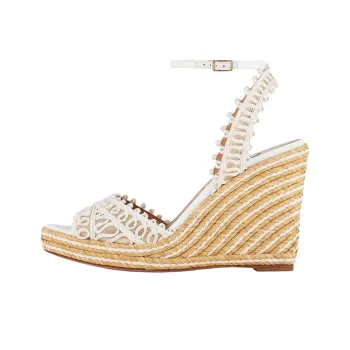AQUAZZURA Kahlo One Strap Sandals 10.5cm Women's White
