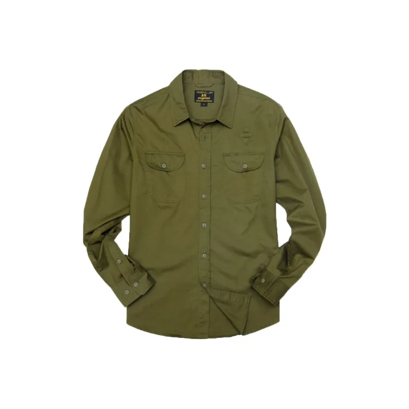 AKCLUB Original Series Long Sleeved Shirt Men's Army Khaki-0