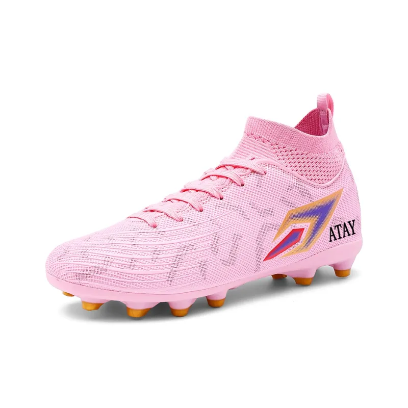 ATAY AG Rubber Short Studs TF Rubber Broken Studs Soft Ground Firm Ground Anti Slip Wear Resistant Soccer Shoes Unisex-2
