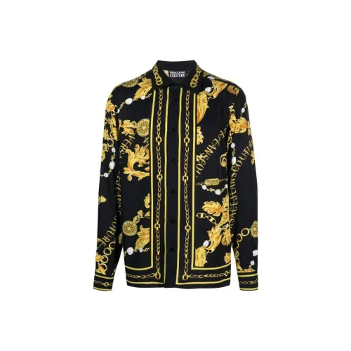 VERSACE JEANS COUTURE Baroque Pattern Button Up Shirt