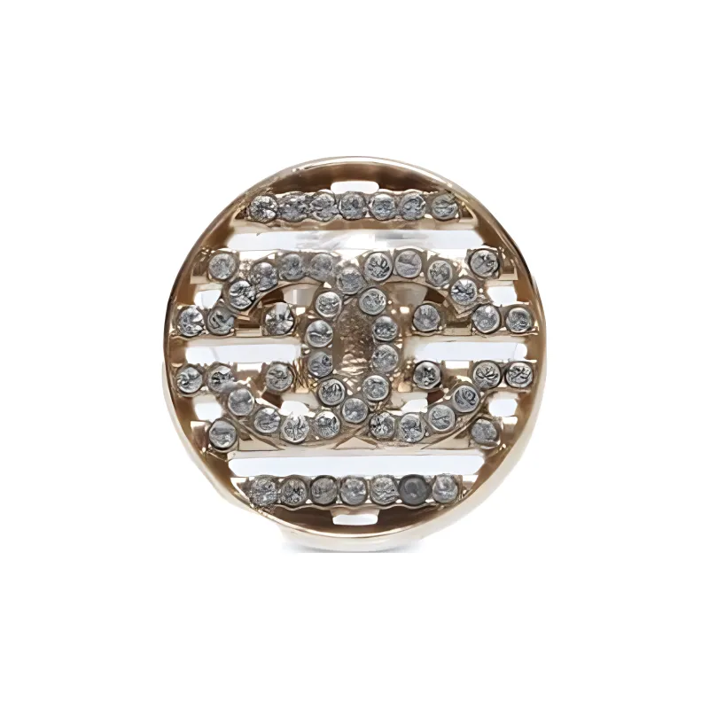 CHANEL 2020 Cc Rhinestone Earrings-2