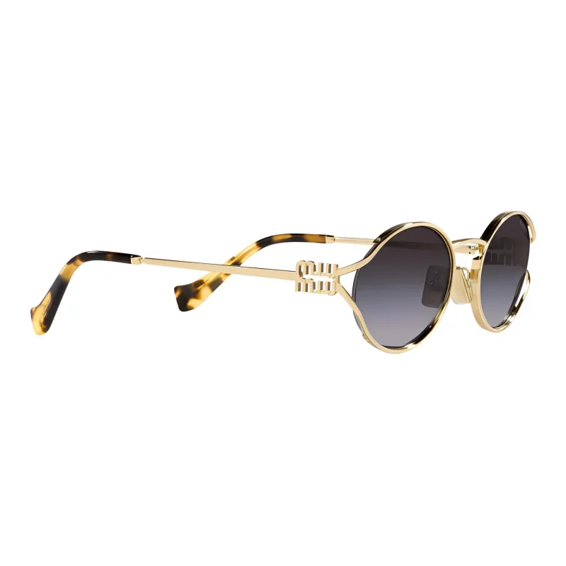MIU MIU Oval Frame Sunglasses-2