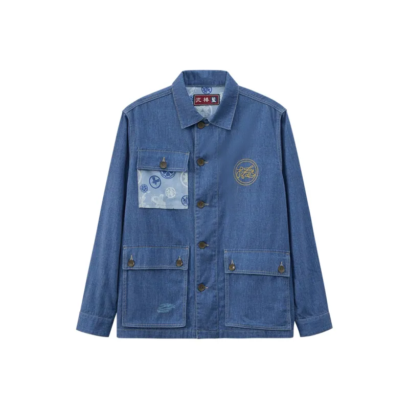 ONIARAI Shirts Men Denim Blue-0