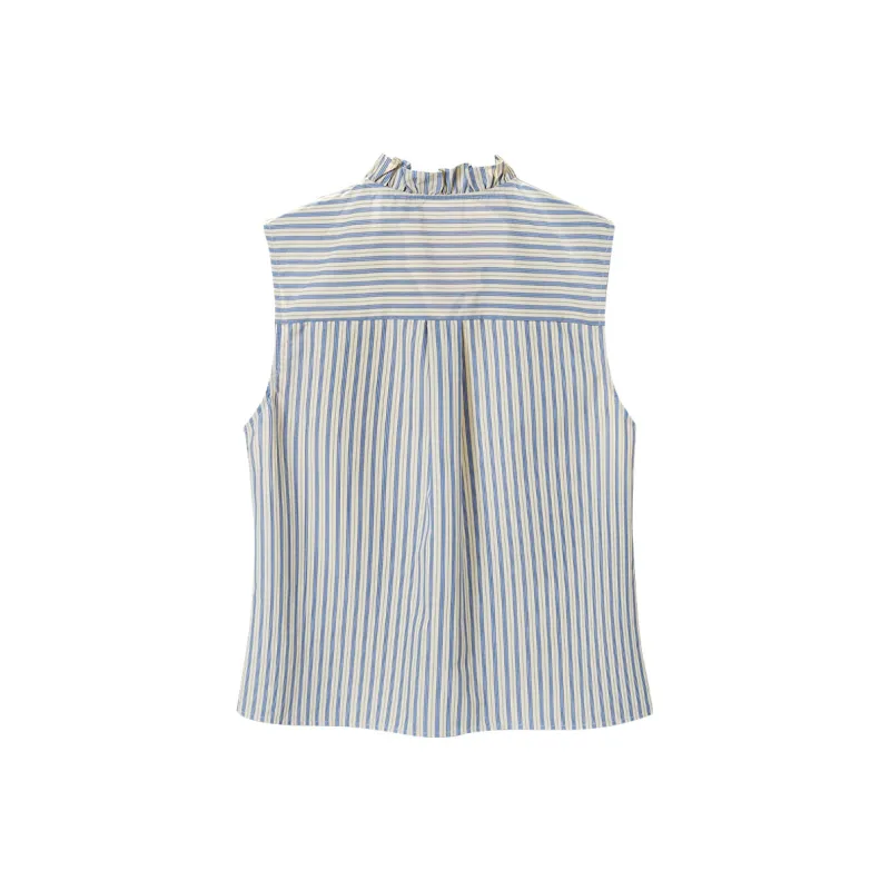 TOUCH Shirt Women's Blue Stripes-1