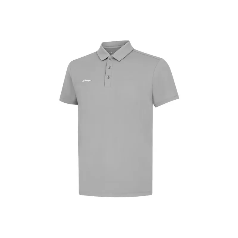 LiNing Polo Shirt Men's Shark Gray-0