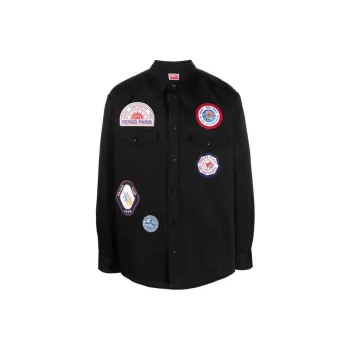 KENZO Patch Detailed Buttoned Shirt