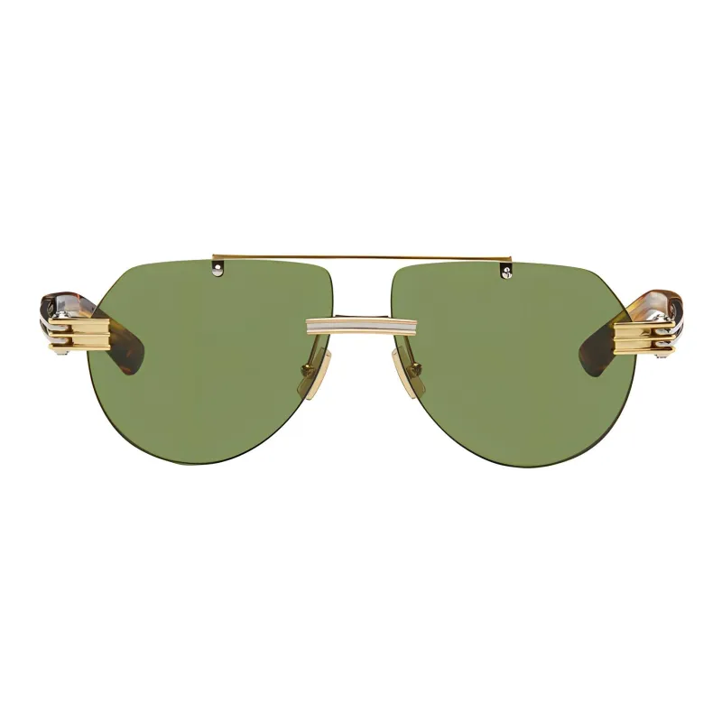 Bottega Veneta Aviator Frame Sunglasses-1