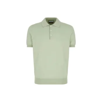 Canali Polo Shirts Men Green