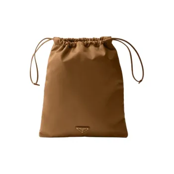 PRADA Re Nylon Recycled Nylon Storage Bag Women's Brandy