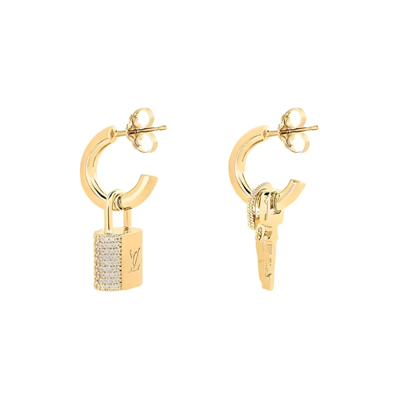 LOUIS VUITTON Lv Padlock Earrings-2