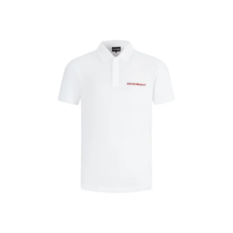 EMPORIO ARMANI SS24 Polo Shirt Men's White-0