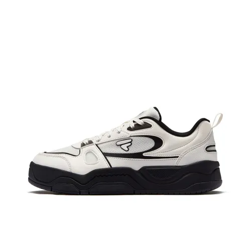 FILA FUSION BANK III Low Top Skateboard Shoes Women's Snow Black