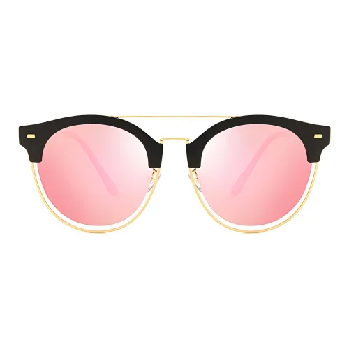 MUZU TR/Memory Plastic Round Sunglasses Women's
