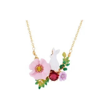 LES NEREIDES Gold Plated Brass With Enamel Necklaces Women's Gold