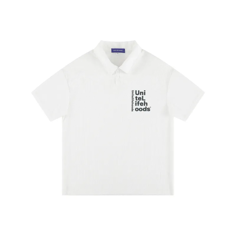 Unite Life HOODS Polo Shirt Unisex White-0