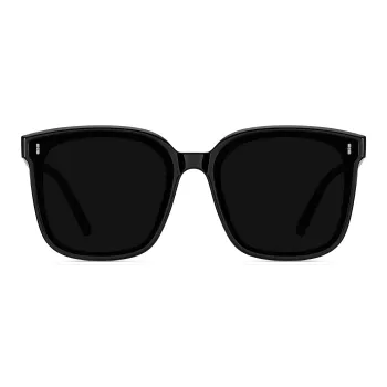 Anxious TR/Memory Plastic Square Sunglasses Unisex