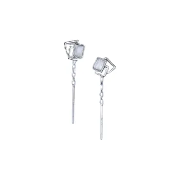 QUIET LOVE S925 Sterling Silver Stud, Alloy Drop Earrings Women's