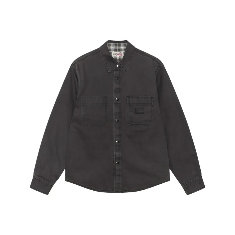Stussy Heavy Washed Canvas Shirt-2