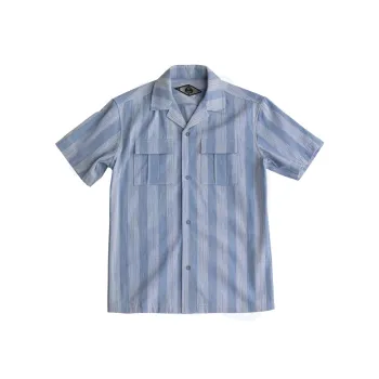 SOARIN YUPPIE Spring Shirt Men's Encouragement Navy Blue Stripes