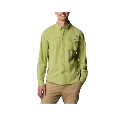 Columbia PFG Wild Cast Shirt Men's Pear Color
