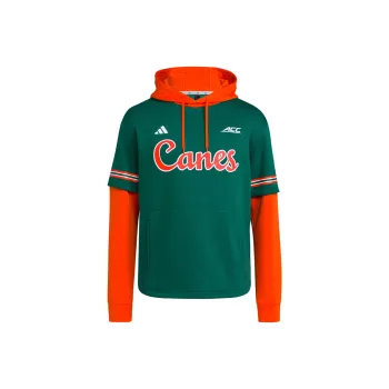 Adidas Free Shipping With AdiClub Miami Hurricanes Hooded Jersey