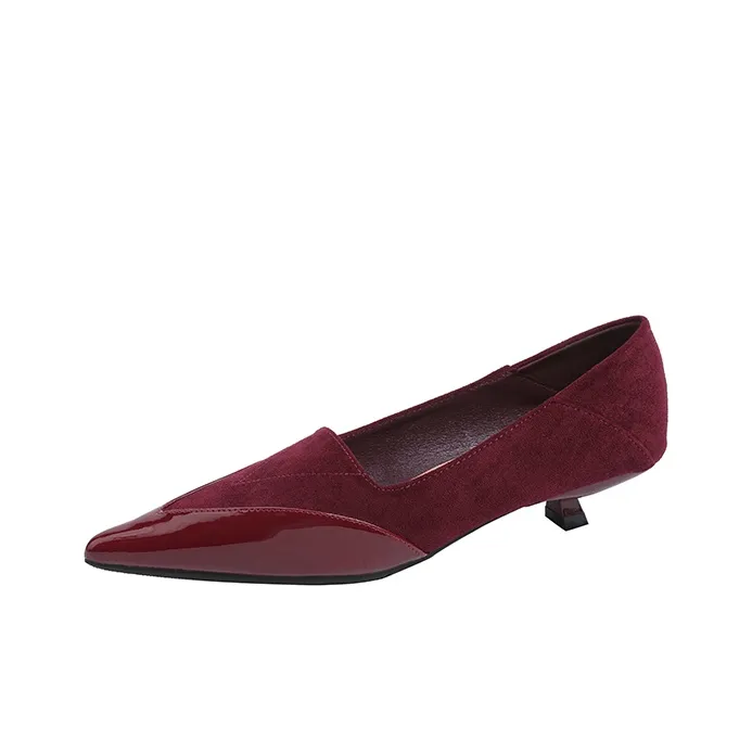 Beijiani Slim Heel High Heels 3CM Women's-5