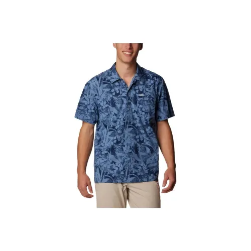 Columbia PFG Trollers Best™ Shirt Men's Navy Blue