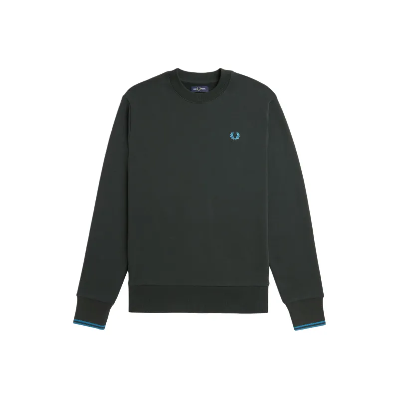FRED PERRY Logo embroidered Cotton Sweatshirt-0
