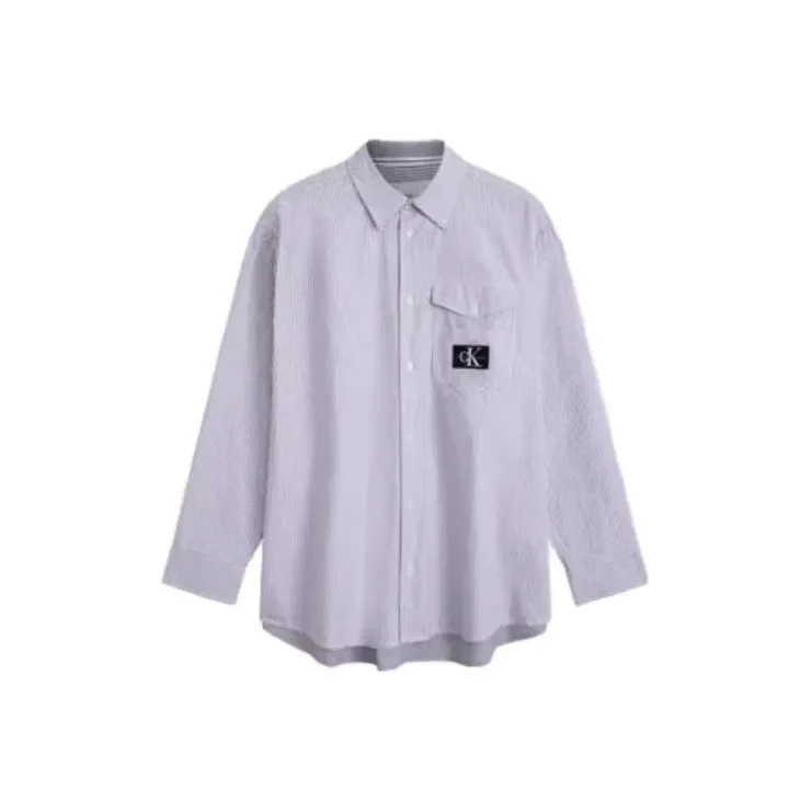 Calvin Klein Shirts Men Gray White-0