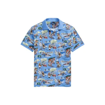 Polo Ralph Lauren Graphic-print Cotton Polo Shirt