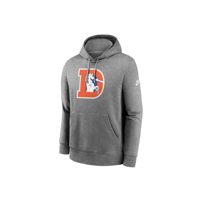 Nike Denver Broncos Rewind Club Logo Men’s Nike Nfl Pullover Hoodie-0