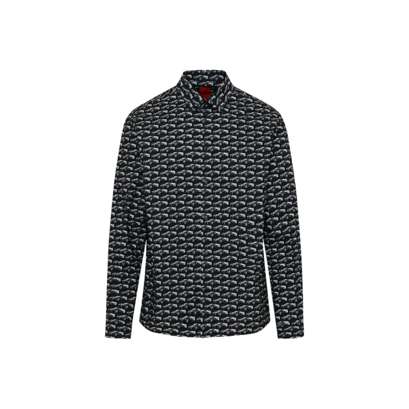 Ferrari Shirts Men Black-0