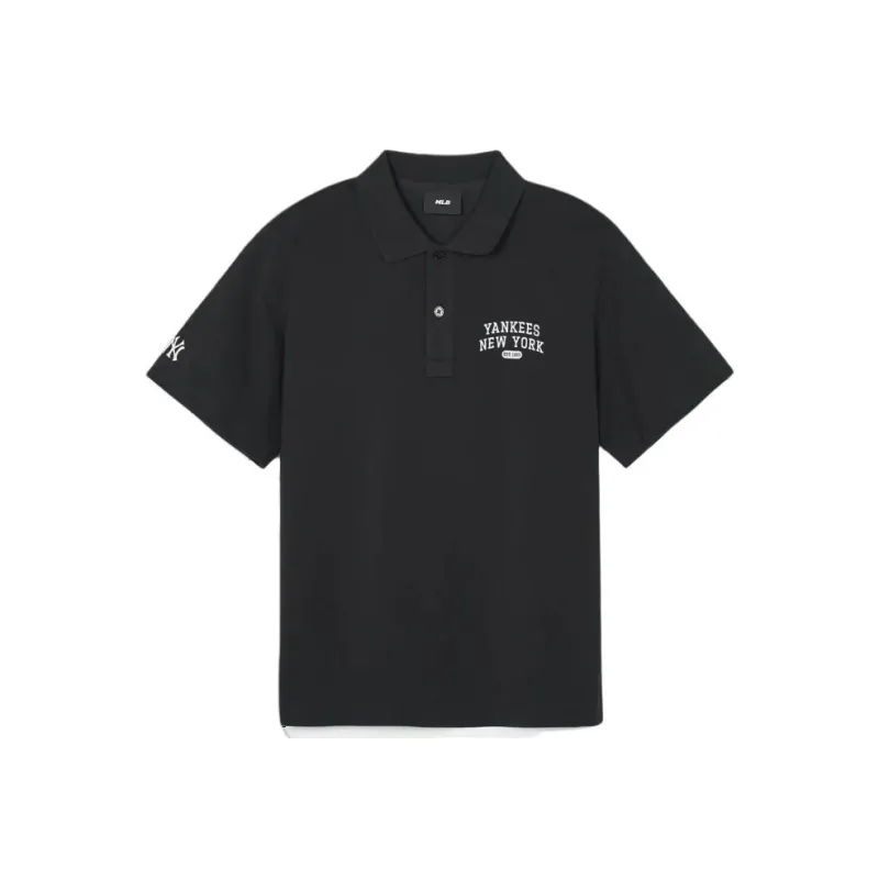 MLB New York Yankees Polo Shirts Men Black-0