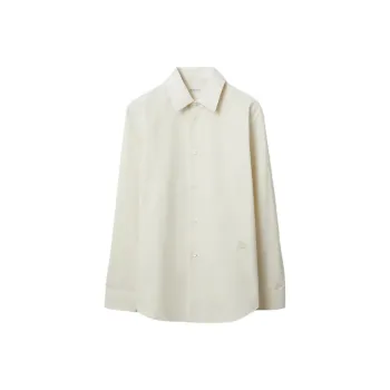 Burberry Equestrian Knight Embroidered Buttoned Shirt