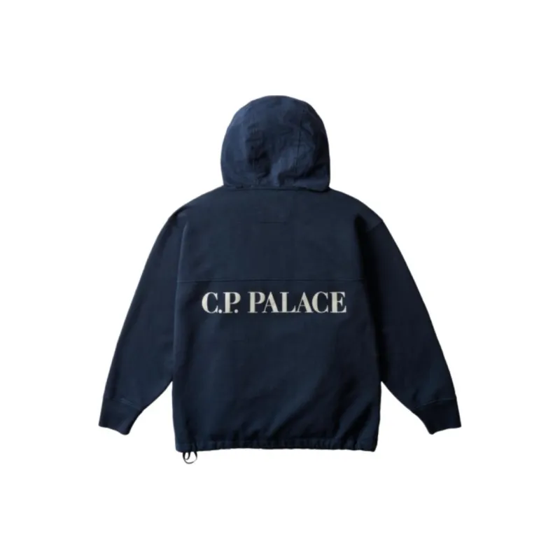PALACE X C.P. Company Fleece Old Goggle Hood-1