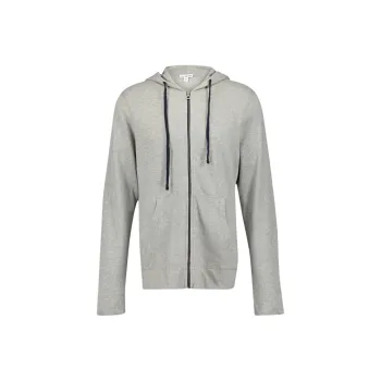 JAMES PERSE Vintage Cotton Zip front Hoodie