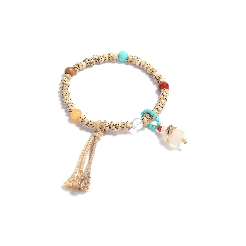 Star Treasures Star Moon Bodhi Seeds Bracelets Unisex-0