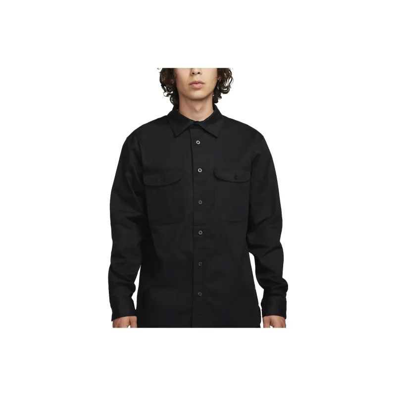 Nike Sb Tanglin Woven Skate Button-Up Long-SleeveTop-0